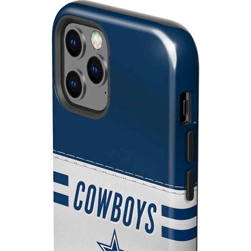NFL Dallas Cowboys White Striped iPhone 12 Pro Impact Case