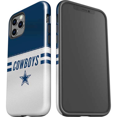 NFL Dallas Cowboys White Striped iPhone 12 Pro Impact Case