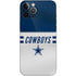 NFL Dallas Cowboys White Striped iPhone 12 Pro Max Skin