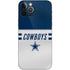 NFL Dallas Cowboys White Striped iPhone 12 Pro Skin
