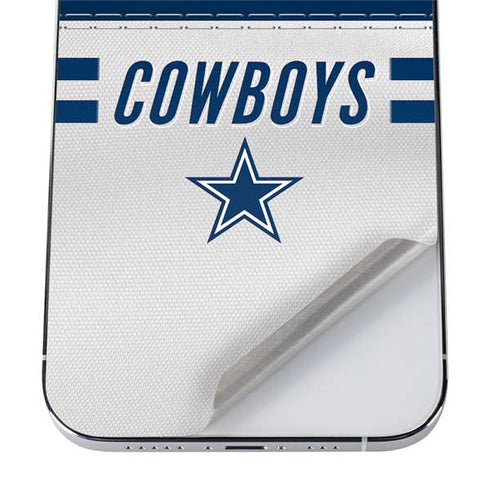 NFL Dallas Cowboys White Striped iPhone 12 Pro Skin