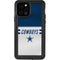 NFL Dallas Cowboys White Striped iPhone 12 Pro Waterproof Case