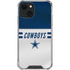 NFL Dallas Cowboys White Striped iPhone 13 Clear Case