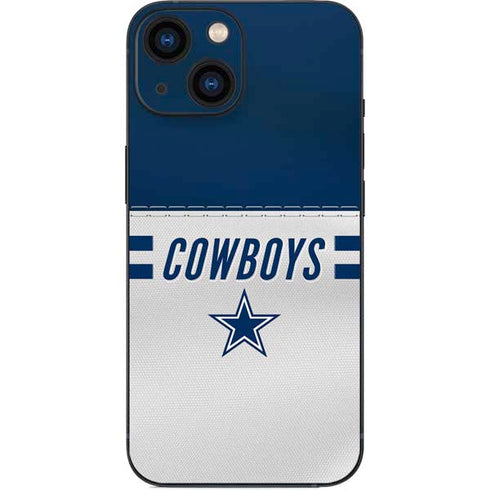 NFL Dallas Cowboys White Striped iPhone 13 Mini Skin
