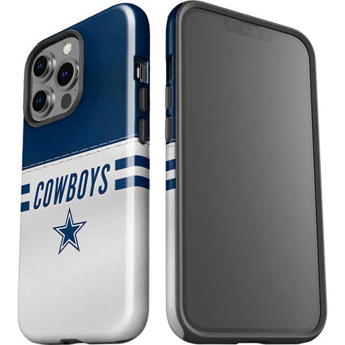 NFL Dallas Cowboys White Striped iPhone 13 Pro Impact Case