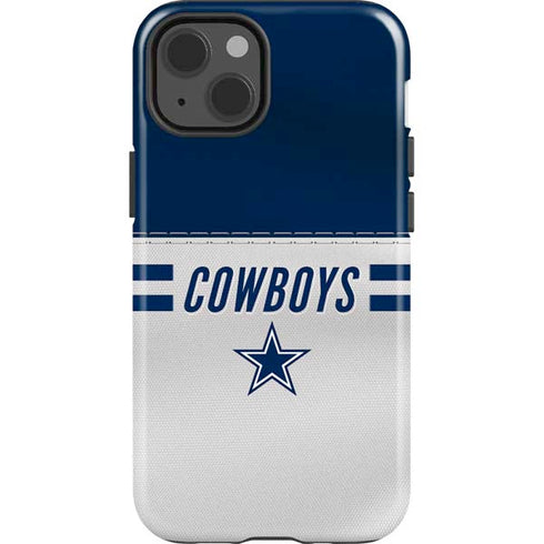 NFL Dallas Cowboys White Striped iPhone 15 Impact Case
