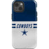 NFL Dallas Cowboys White Striped iPhone 14 Impact Case