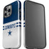 NFL Dallas Cowboys White Striped iPhone 15 Pro Impact Case
