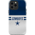 NFL Dallas Cowboys White Striped iPhone 15 Pro Max Impact Case