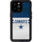 NFL Dallas Cowboys White Striped iPhone 14 Pro Max Waterproof Case