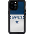 NFL Dallas Cowboys White Striped iPhone 14 Pro Max Waterproof Case