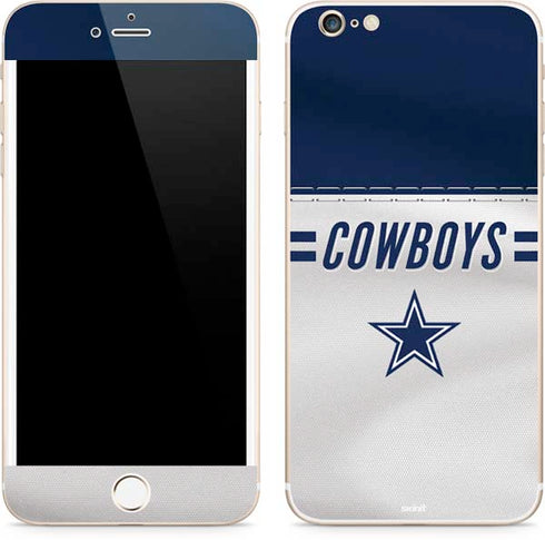 NFL Dallas Cowboys White Striped iPhone 6/6s Plus Skin