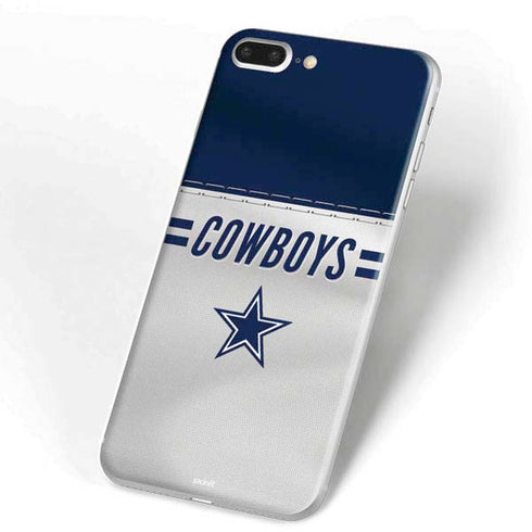 NFL Dallas Cowboys White Striped iPhone 7 Plus Skin