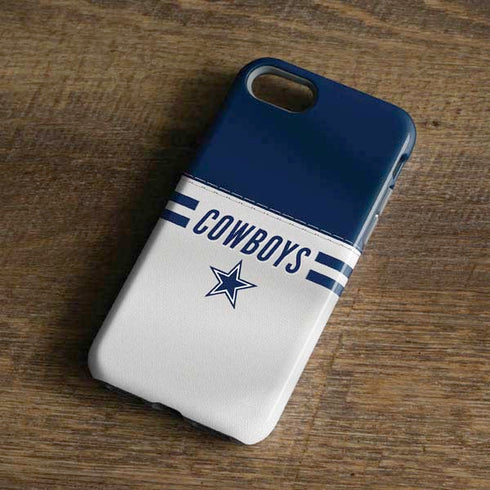 NFL Dallas Cowboys White Striped iPhone 7 Pro Case