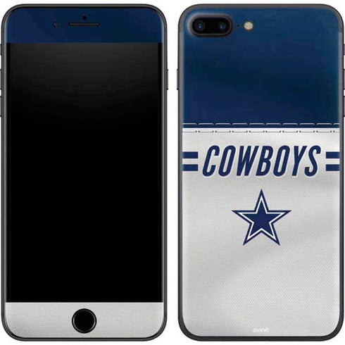 NFL Dallas Cowboys White Striped iPhone 8 Plus Skin