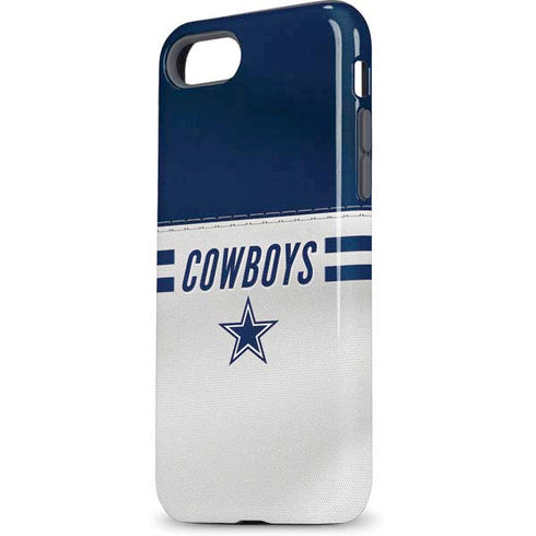 NFL Dallas Cowboys White Striped iPhone 8 Pro Case