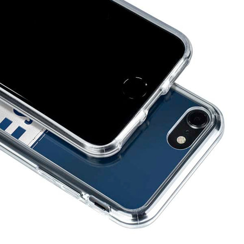 NFL Dallas Cowboys White Striped iPhone SE (2nd & 3rd Gen) Clear Case