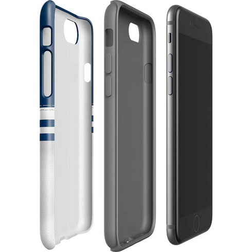 NFL Dallas Cowboys White Striped iPhone SE (2nd & 3rd Gen) Pro Case