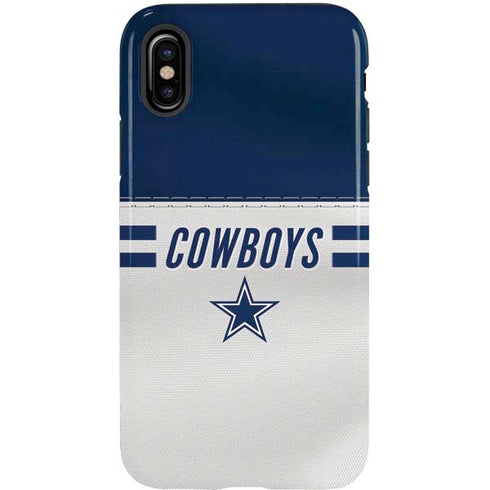 NFL Dallas Cowboys White Striped iPhone X Pro Case