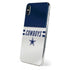 NFL Dallas Cowboys White Striped iPhone X Skin