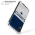 NFL Dallas Cowboys White Striped iPhone XR Clear Case