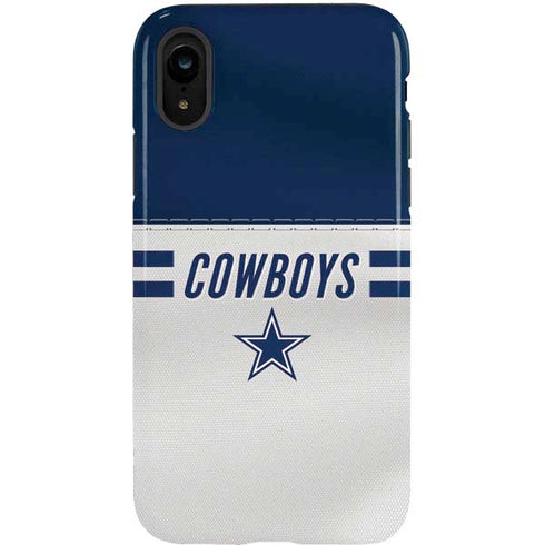 NFL Dallas Cowboys White Striped iPhone XR Pro Case