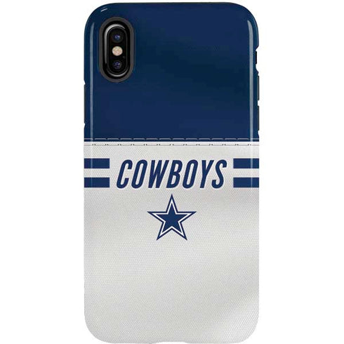 NFL Dallas Cowboys White Striped iPhone XS Pro Case