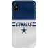 NFL Dallas Cowboys White Striped iPhone XS Pro Case