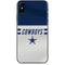 NFL Dallas Cowboys White Striped iPhone XS Skin