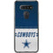 NFL Dallas Cowboys White Striped LG K51/Q51 Clear Case