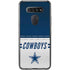 NFL Dallas Cowboys White Striped LG K51/Q51 Clear Case