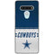 NFL Dallas Cowboys White Striped LG Stylo 6 Clear Case