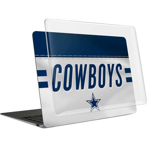 NFL Dallas Cowboys White Striped MacBook Air 13in (2020) Case plus Skin