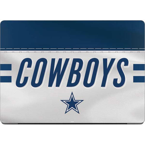 NFL Dallas Cowboys White Striped MacBook Pro 14in (2021-24) Skin