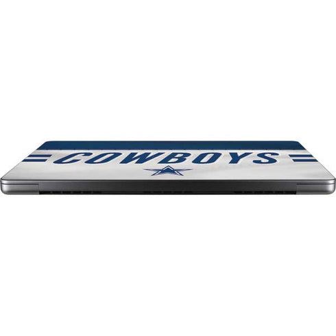 NFL Dallas Cowboys White Striped MacBook Pro 14in (2021-24) Skin