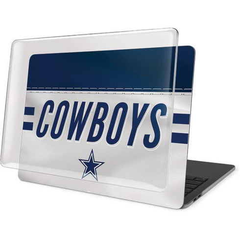NFL Dallas Cowboys White Striped MacBook Pro 16in (2019-20) Case plus Skin
