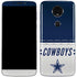 NFL Dallas Cowboys White Striped Moto E5 Plus Skin