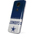 NFL Dallas Cowboys White Striped Moto E5 Plus Skin