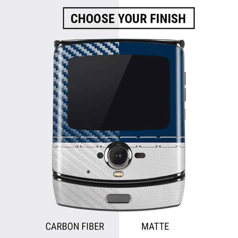 NFL Dallas Cowboys White Striped Motorola RAZR Skin