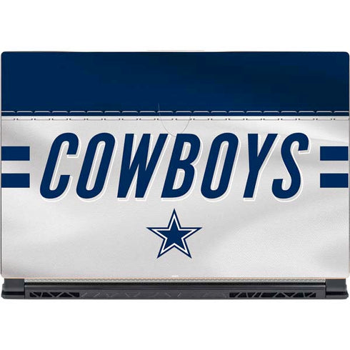 NFL Dallas Cowboys White Striped MSI GS65 Stealth Laptop Skin