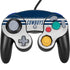 NFL Dallas Cowboys White Striped Nintendo GameCube Controller Skin