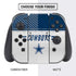 NFL Dallas Cowboys White Striped Nintendo Switch Bundle Skin