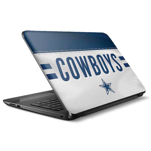 NFL Dallas Cowboys White Striped HP Notebook Skin