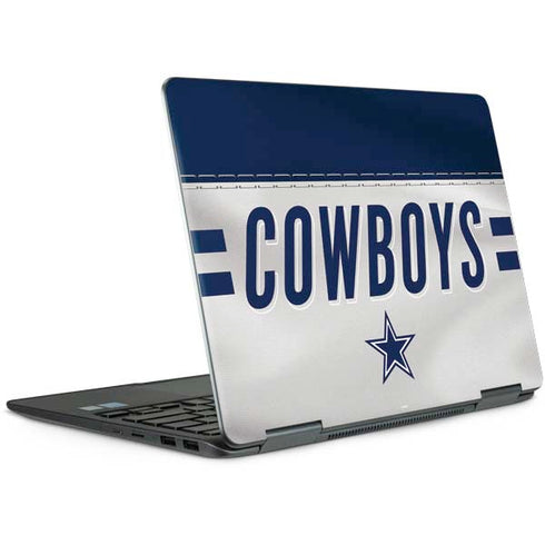 NFL Dallas Cowboys White Striped Notebook 9 Pro 13in (2017) Skin