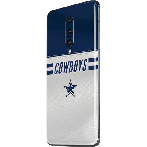 NFL Dallas Cowboys White Striped OnePlus 7 Pro Skin