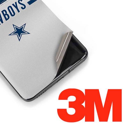 NFL Dallas Cowboys White Striped OnePlus 7 Pro Skin