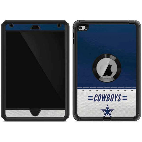 NFL Dallas Cowboys White Striped Otterbox Defender iPad Skin