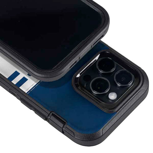 NFL Dallas Cowboys White Striped Otterbox Defender iPhone Skin