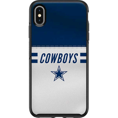 NFL Dallas Cowboys White Striped Otterbox Symmetry iPhone Skin