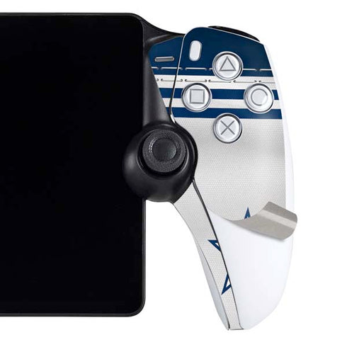 NFL Dallas Cowboys White Striped PlayStation Portal Remote Player Skin